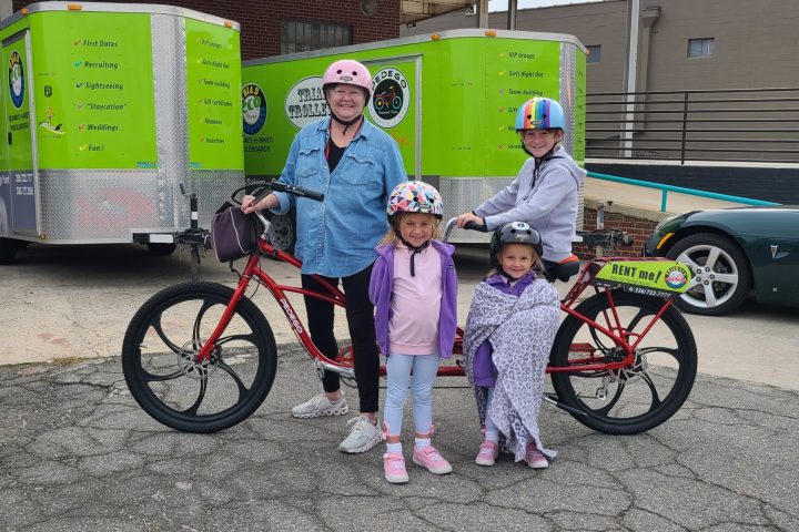 a person standing in front of a truck