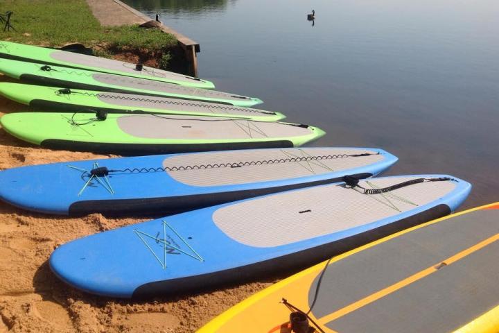 Stand Up Paddleboards on the beach