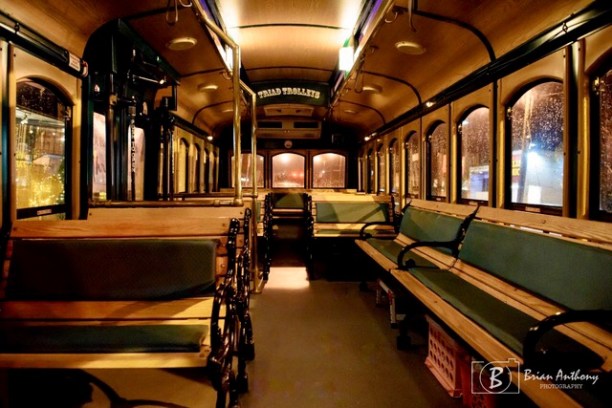 a large long train on a table