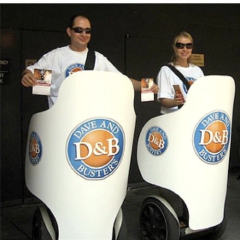 Dave and Busters mobile kiosks