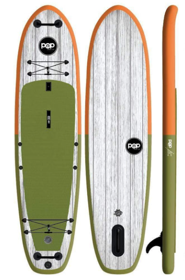 a row of wooden benches sitting on top of a surfboard