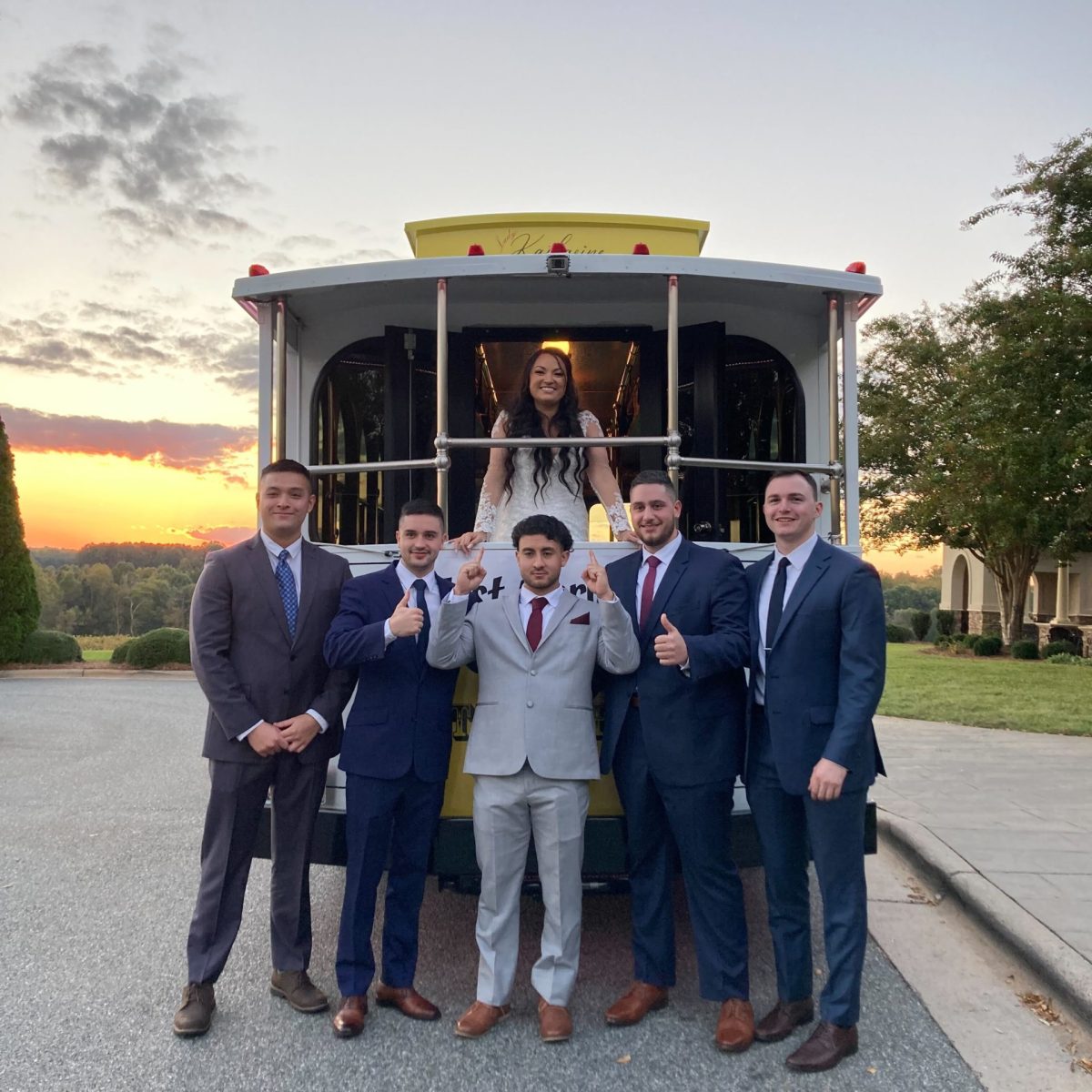 a group of people posing for the camera